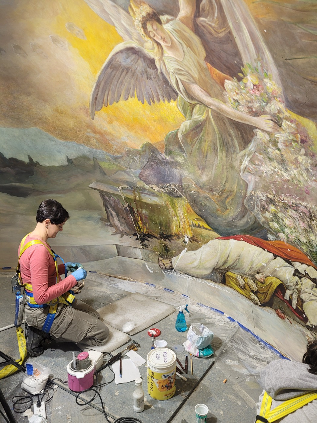 Restauración de pintura mural