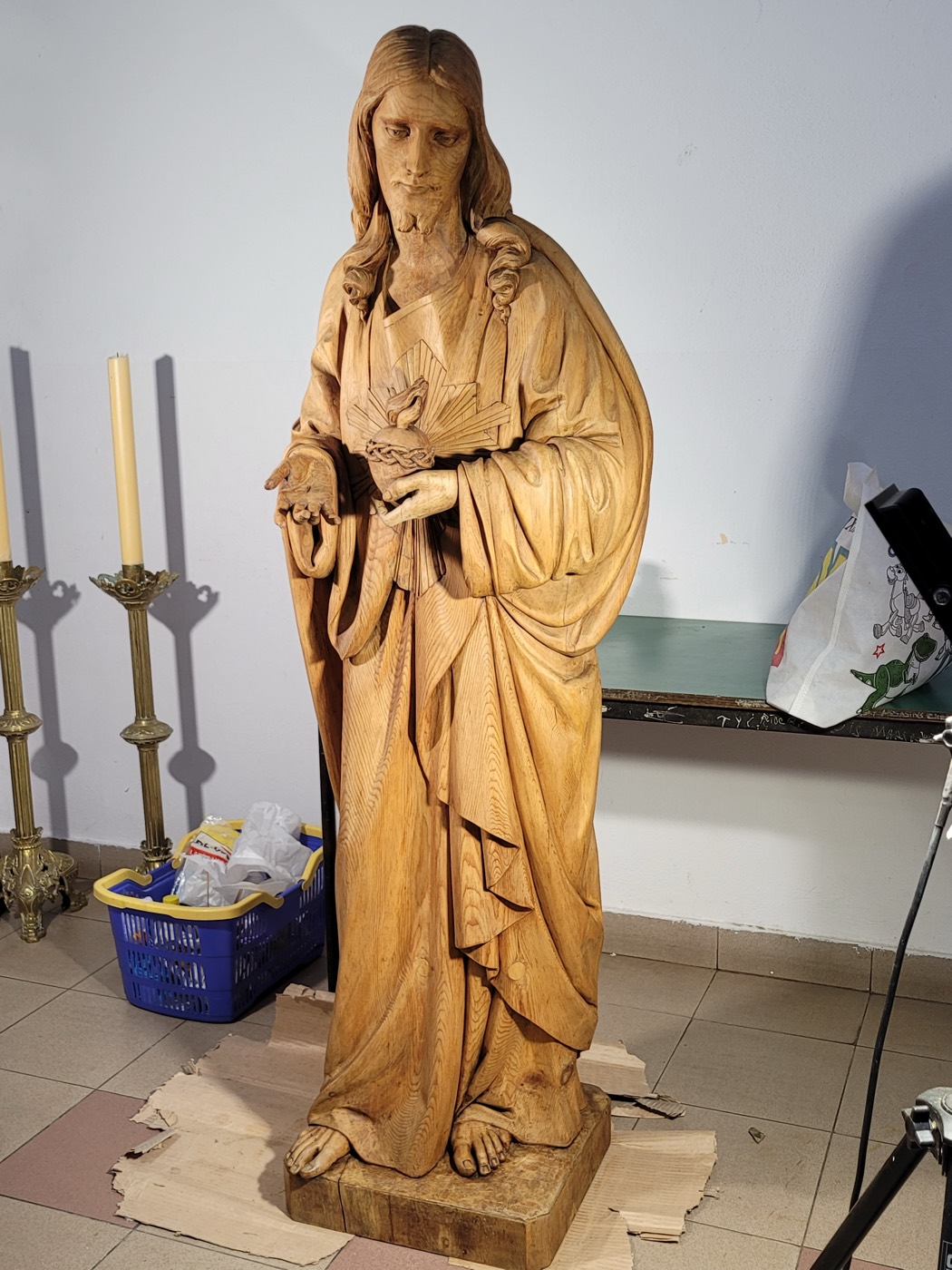 Imagen religiosa restaurada